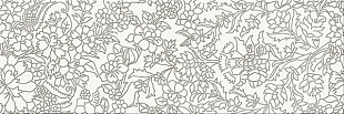 Настенная плитка / Mei / Pret a Porte / White Iserto Flower 25x75 глянец