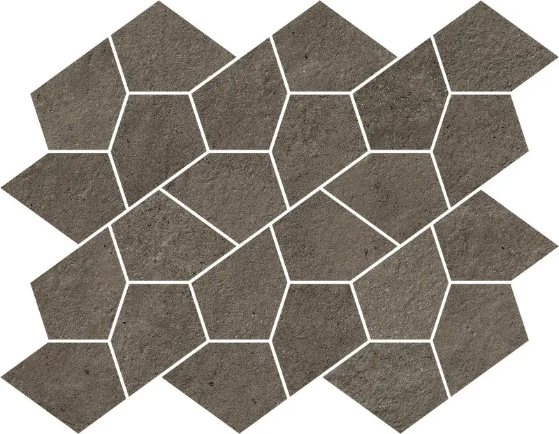 Керамогранит  / Италон / Italon / Eternum / Этернум/  Мозаика  Кофи Калейдо 35,6х27,6  / Coffee Mosaico Kaleido 35,6х27,6