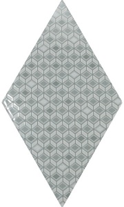 Настенная плитка / Equipe Ceramicas / /ромб стена/Rhombus Wall / /паттерн пепельный синий 15.2x26.3глянец/Pattern Ash Blue 15.2x26.3 глянец