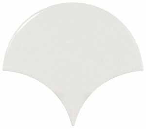 Настенная плитка / Equipe Ceramicas / /чешуя/Scale / /фан белый 10.6x12глянец/Fan White 10.6x12 глянец