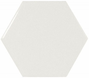 Настенная плитка / Equipe Ceramicas / /чешуя/Scale / /хексагон белый 10.7x12.4глянец/Hexagon White 10.7x12.4 глянец