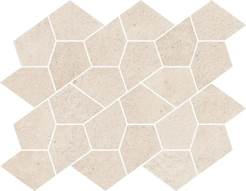 Керамогранит  / Италон / Italon / Eternum / Этернум/  Мозаика Сноу Калейдо 35,6х27,6  / Snow Mosaico Kaleido 35,6х27,6
