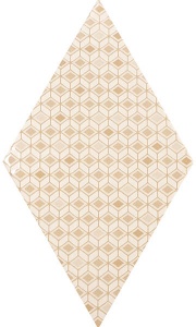Настенная плитка / Equipe Ceramicas / /ромб стена/Rhombus Wall / /паттерн кремовый 15.2x26.3глянец/Pattern Cream 15.2x26.3 глянец