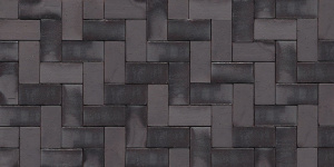 Клинкерная брусчатка Westerwaelder Klinker WK-PK1540 Schwarz bunt/чёрный пёстрый/ (200*100*40)