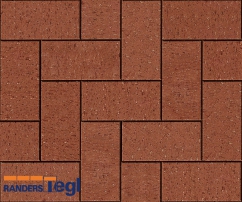 Клинкерная брусчатка Randers Tegl RT 60 /Красный нюансированный/Rot nuanciert