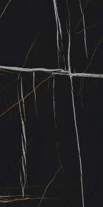 Керамогранит  / Италон/ Italon / Шарм Делюкс / Charme Deluxe / Сахара Нуар 60x120 пат/ Sahara Noir 60x120 пат