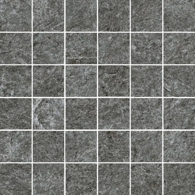 Керамогранит  / Италон / Italon / Magma / Магма/ Мозаика Графит 30x30  / Graphite Mosaico 30x30