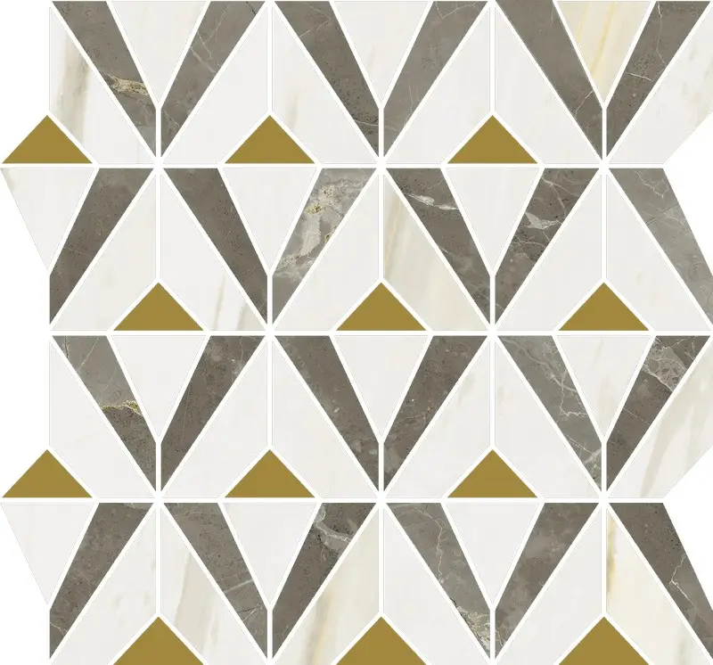 Керамогранит  / Италон / Italon / Stellaris / Стелларис / Мозаика Грэй Орфеус  33.8х31.5 / Grey Mosaico Orpheus  33.8х31.5