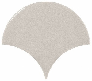 Настенная плитка / Equipe Ceramicas / /чешуя/Scale / /фан светлый серый 10.6x12глянец/Fan Light Grey 10.6x12 глянец