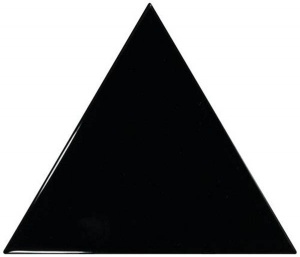 Настенная плитка / Equipe Ceramicas / /чешуя/Scale / /трианголо черный 10.8x12.4глянец/Triangolo Black 10.8x12.4 глянец