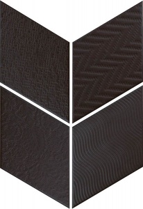 Керамогранит / Equipe Ceramicas / /ромб/Rhombus / /черный 14кс24/Black 14x24