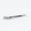 Микроплинтус LACONISTIQ /микро/micro 19 /АРМ/ARM RAL9016 Белый МАТОВЫЙ (19х5,5х2450мм) 7 зажимов в комплекте