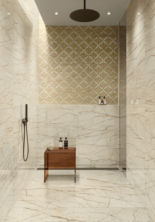 Керамогранит / Италон/ Italon / Шарм Делюкс / Charme Deluxe / Крим Рив 80х160мат/ Cream River 80x160 мат