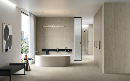 Керамогранит / Atlas Concorde / Марвел Травертин / Marvel Travertine / Вайт Кросс 120х120 матовый/White Cross 120x120 matt