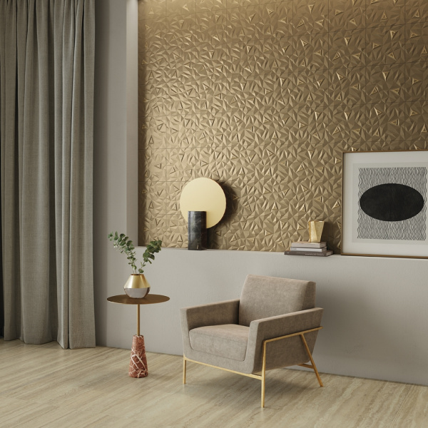 Ступени из керамогранита  / Italon / Шарм Эдванс/ Charme Advance / Травертино Романо мат/ Travertino Romano matt 33х120