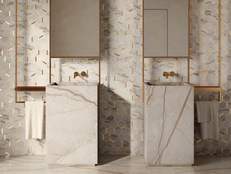 Керамогранит  / Италон / Italon / Stellaris / Стелларис / Статуарио Уайт 80x160 рет. / Statuario White 80X160 Ret