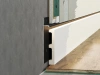 Скрытый плинтус LACONISTIQ /ОБЫЧНЫЙ/REGULAR, под подсветку, черный матовый RAL9005 (80х13х3000мм)
