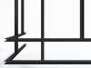 Теневая рейка LACONISTIQ /ДВОЙНОЙ/DUAL, под панели и керамог. Чёрная анодированная (8,6х12х3000мм. зазор 6мм) вставка /ГИБКИЙ/FLEX в комплекте