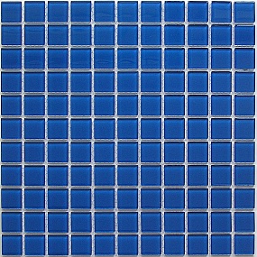 Deep blu стеклянная мозаика 300*300