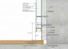 Теневой плинтус LACONISTIQ /СВЕТОВОЙ/LIGHT 41, под подсветку , Чёрный анодированный. (41,3х15х3000мм) зазор 20мм.