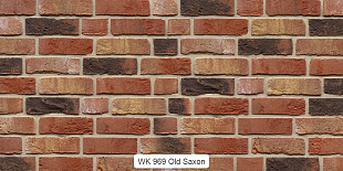 Плитка из кирпича ручной формовки Westerwaelder Klinker WK969BS Old Saxon (210*20*65)