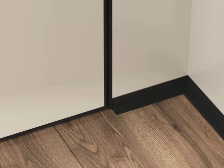 Микроплинтус LACONISTIQ L /МАКСИМАЛЬНЫЙ/MAX угловой Белый матовый RAL9016 (35,6х16,2х4,9х2450мм) 7 зажимов в компл.