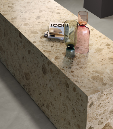 Плинтус из керамогранита / Italon / Континуум / Continuum / Стоун Беж 7.2х80 матовый/ Stone Beige 7.2x80 matt