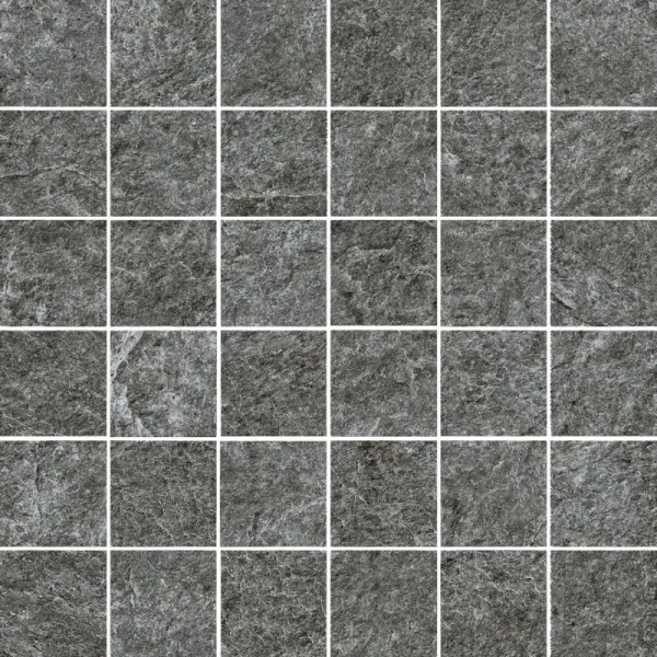 Керамогранит  / Италон / Italon / Magma / Магма/ Мозаика Графит 30x30  / Graphite Mosaico 30x30