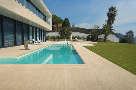 Керамогранит / Atlas Concorde / Марвел Травертин /Marvel Travertine / Перл Вайн 60х120 Ластра /Pearl Vein 60x120 LASTRA