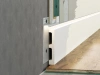 Скрытый плинтус LACONISTIQ /ОБЫЧНЫЙ/REGULAR, под подсветку, черный матовый RAL9005 (80х13х3000мм)