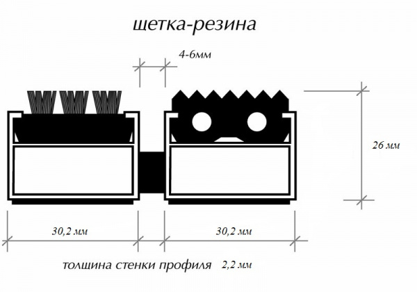 Бразис экстрим щетка-резина